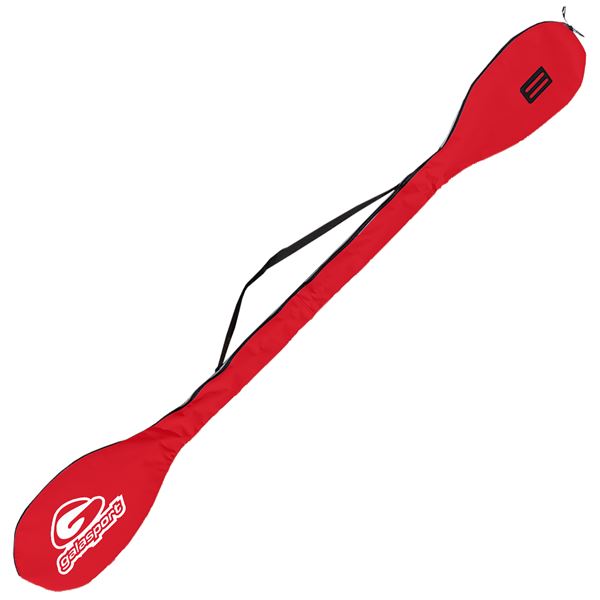 K1-2 two paddle bag,red colour,separated by soft fabric,strap