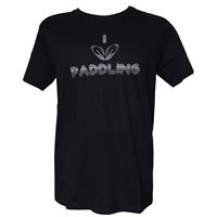 I love paddling men's T-shirt SS,black,100% cotton,size XXL